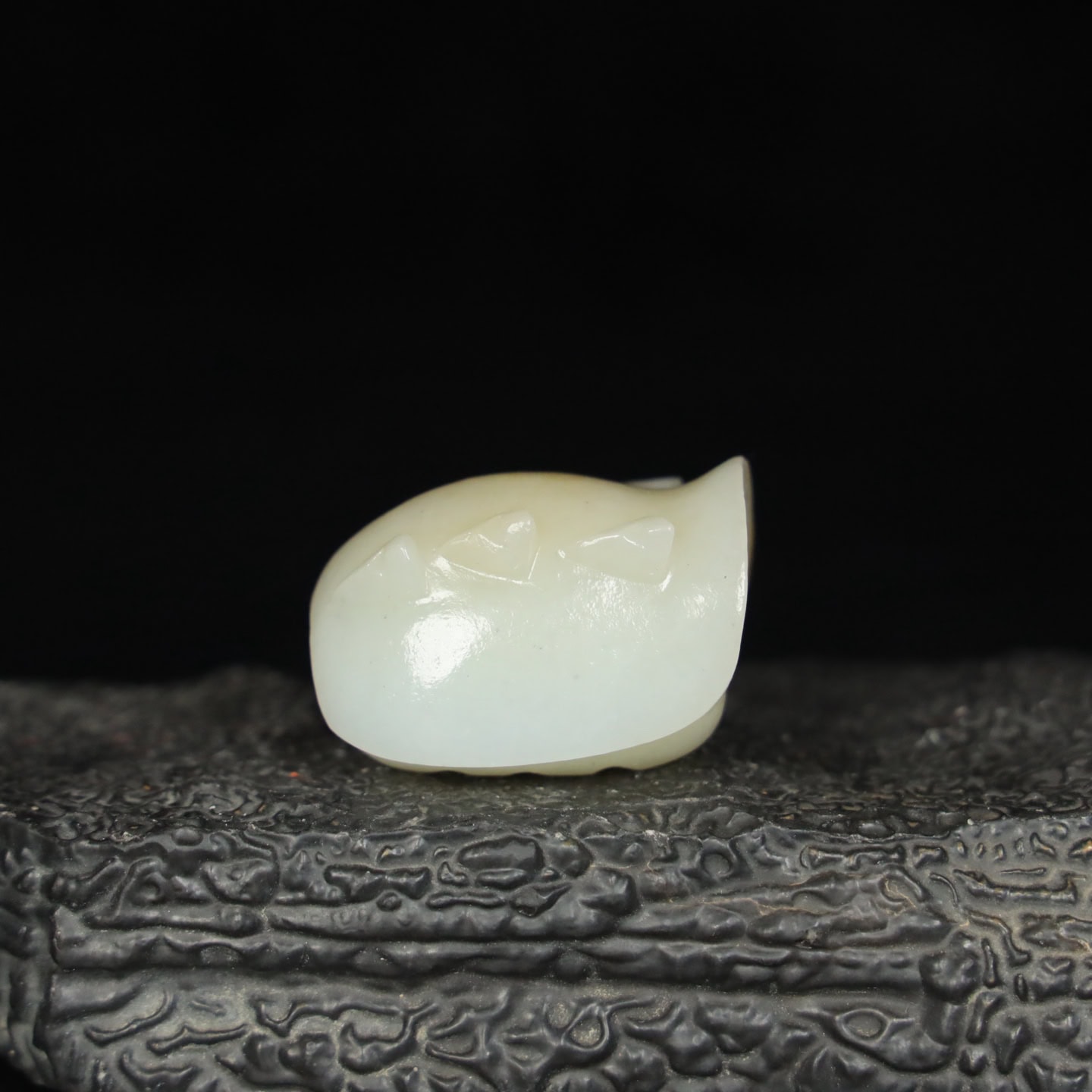 Chinese Natural Jade Carved turtle shells