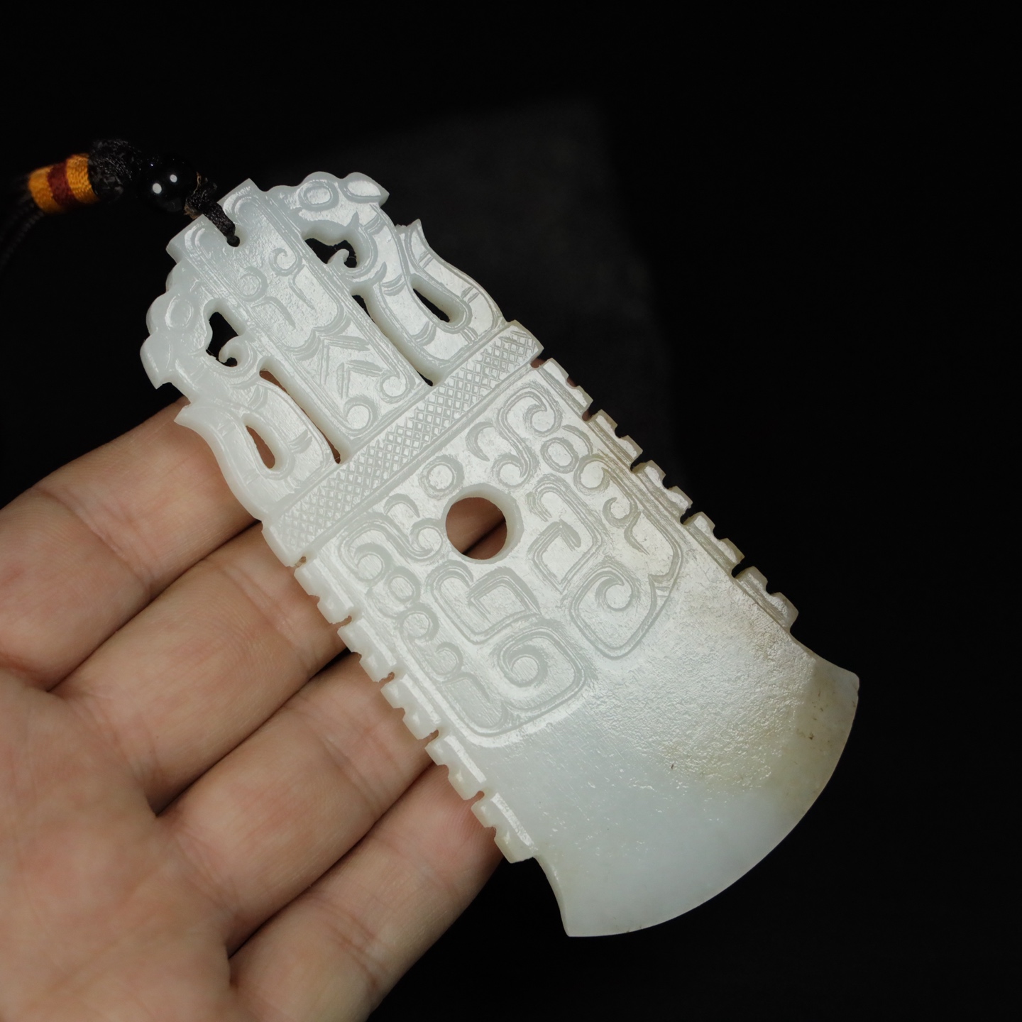 Chinese Natural Jade Carved Pendant