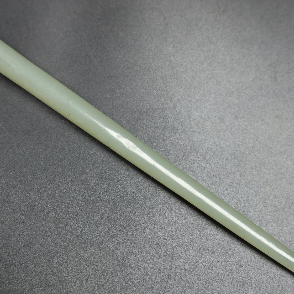 Chinese Natural Jade Carved hairpin
