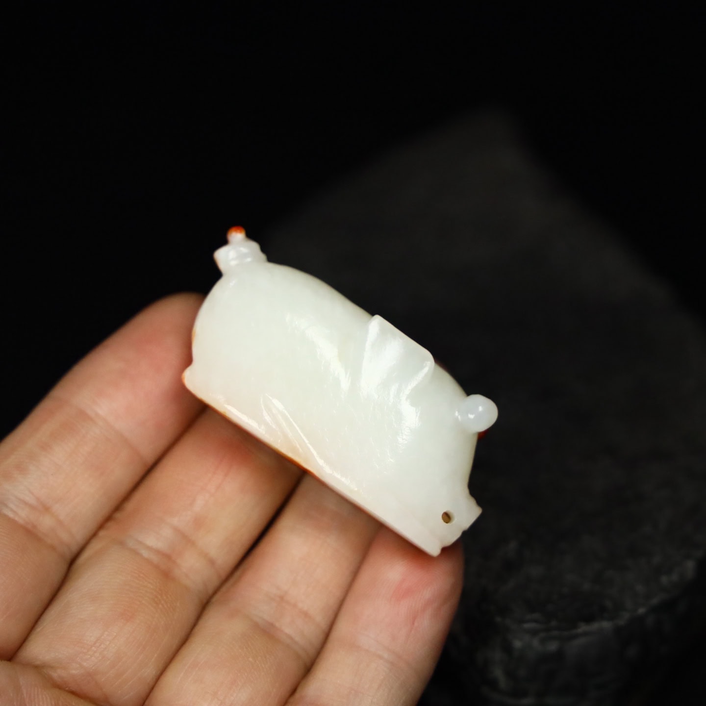 Chinese Natural Jade Carved pig