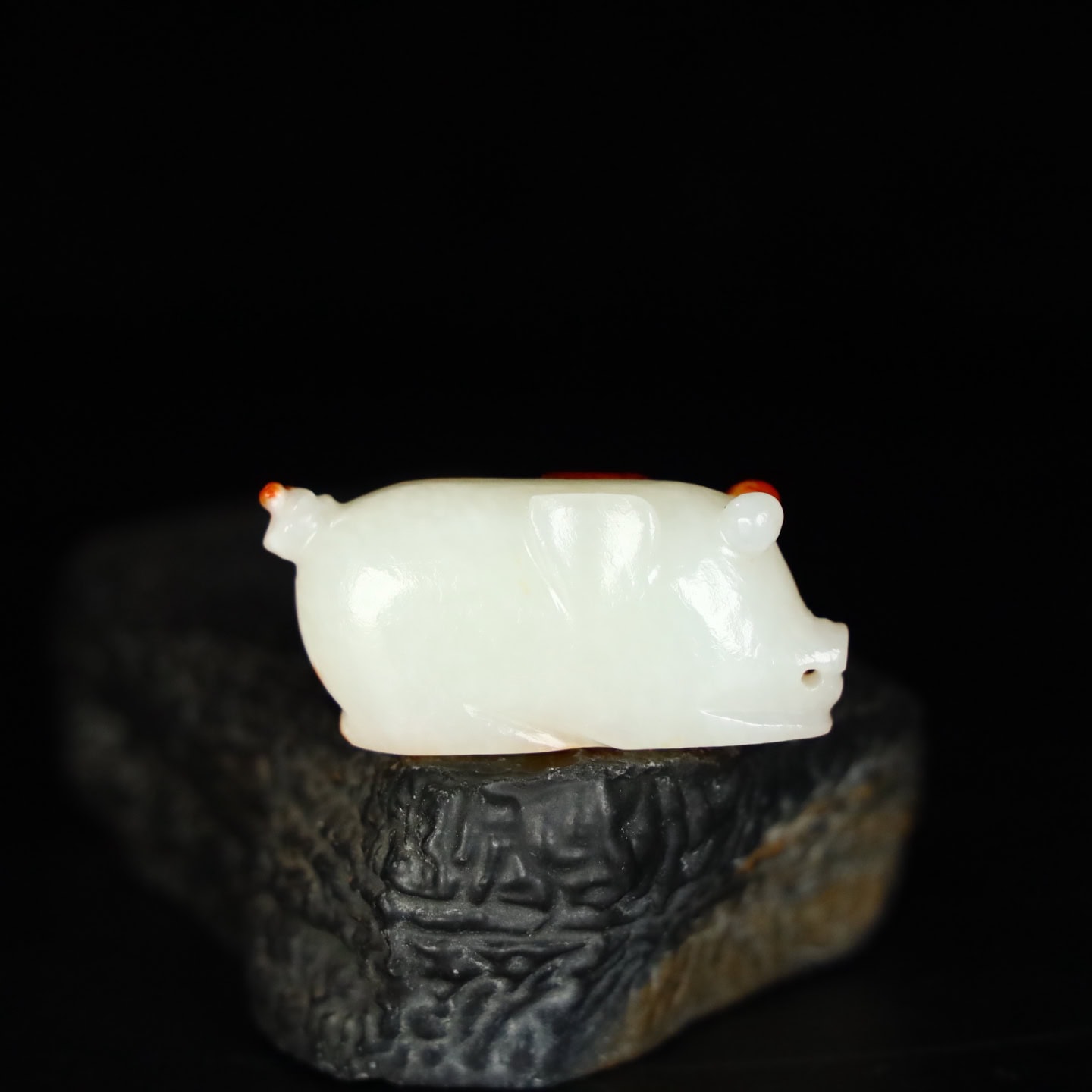 Chinese Natural Jade Carved pig