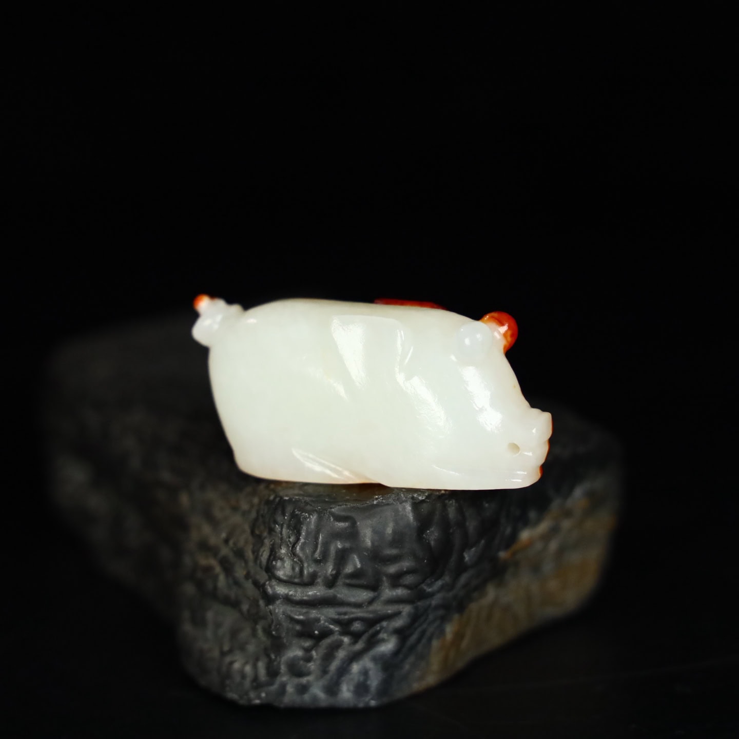 Chinese Natural Jade Carved pig
