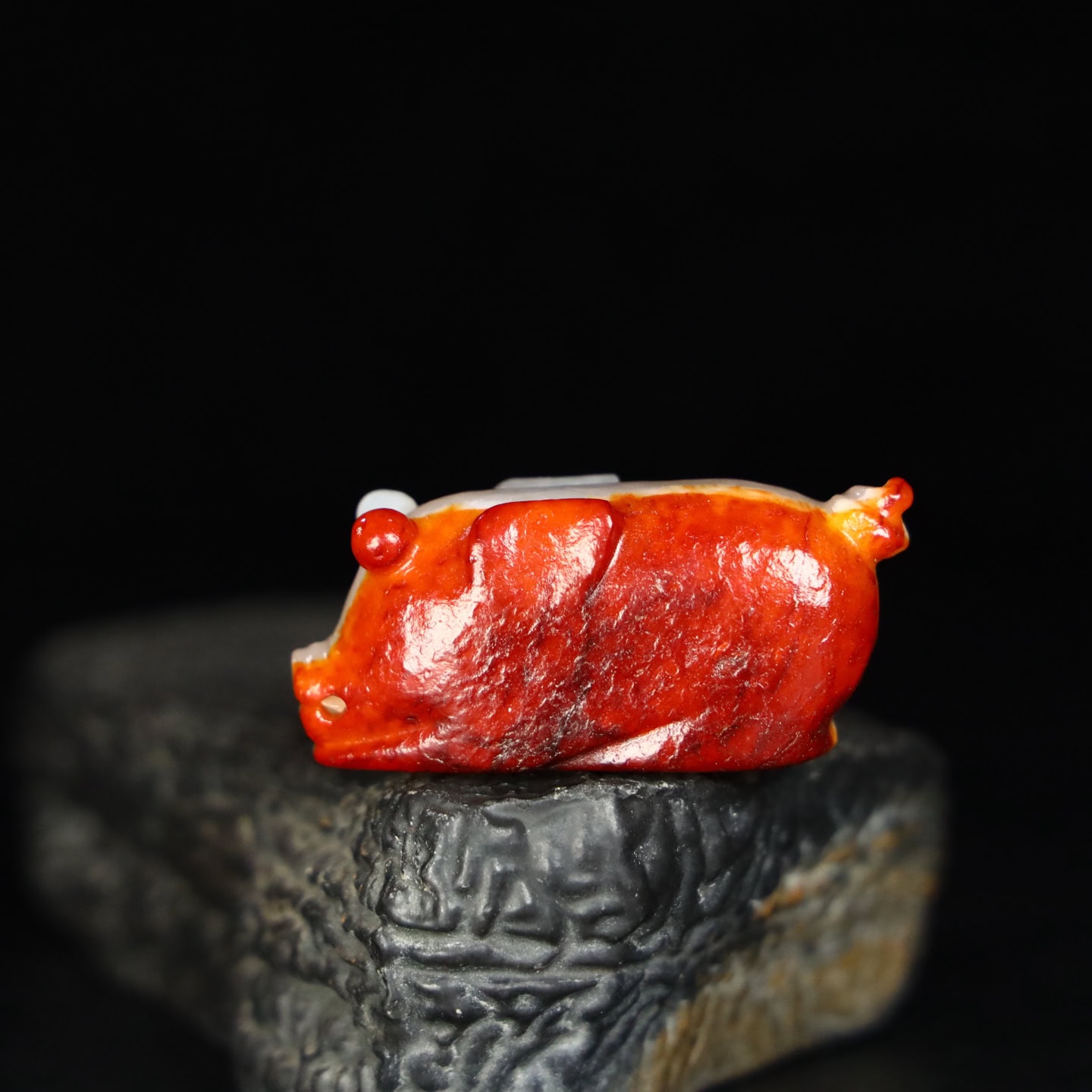 Chinese Natural Jade Carved pig