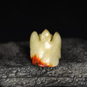 Chinese Natural Jade Carved eagle-shaped wrench finger