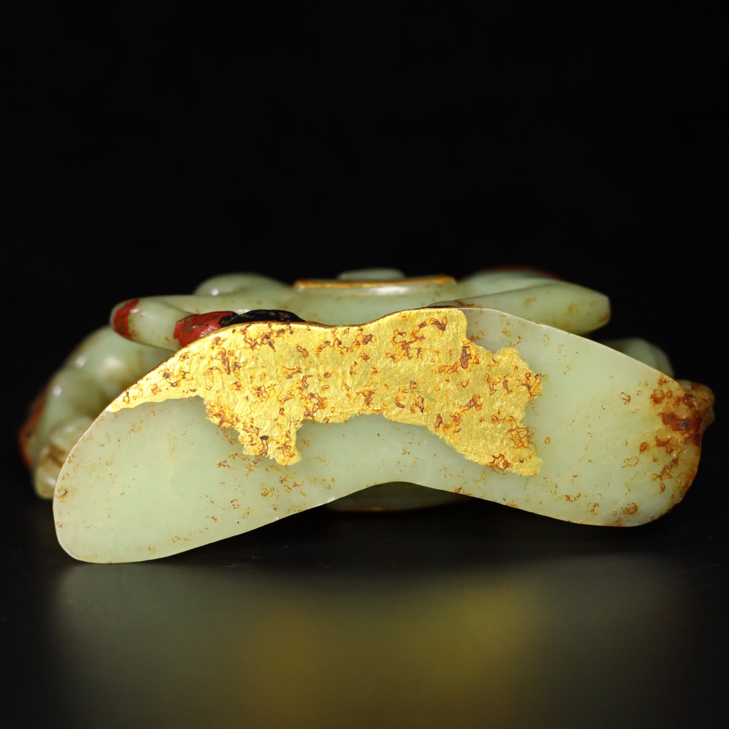 Chinese Natural Jade Carved horse statue