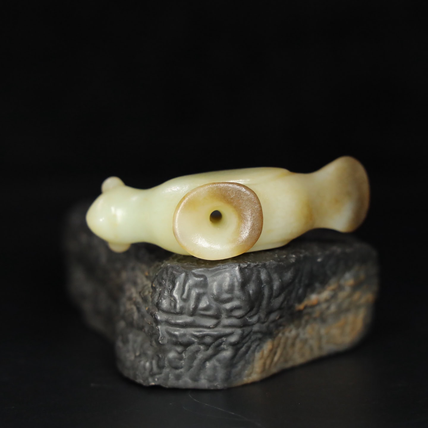 Chinese Natural Jade Carved Bird