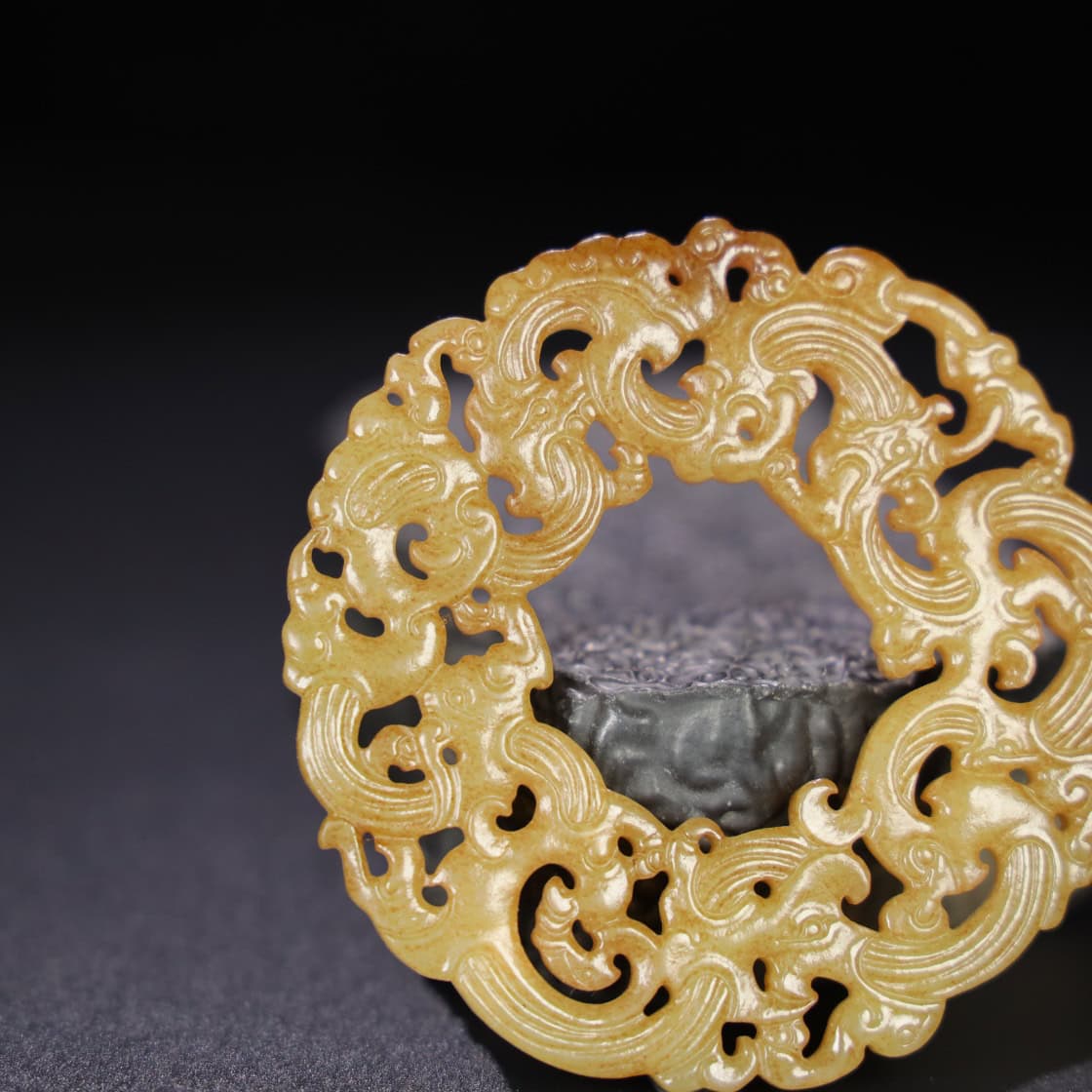 Chinese Natural Jade Carved Pendant