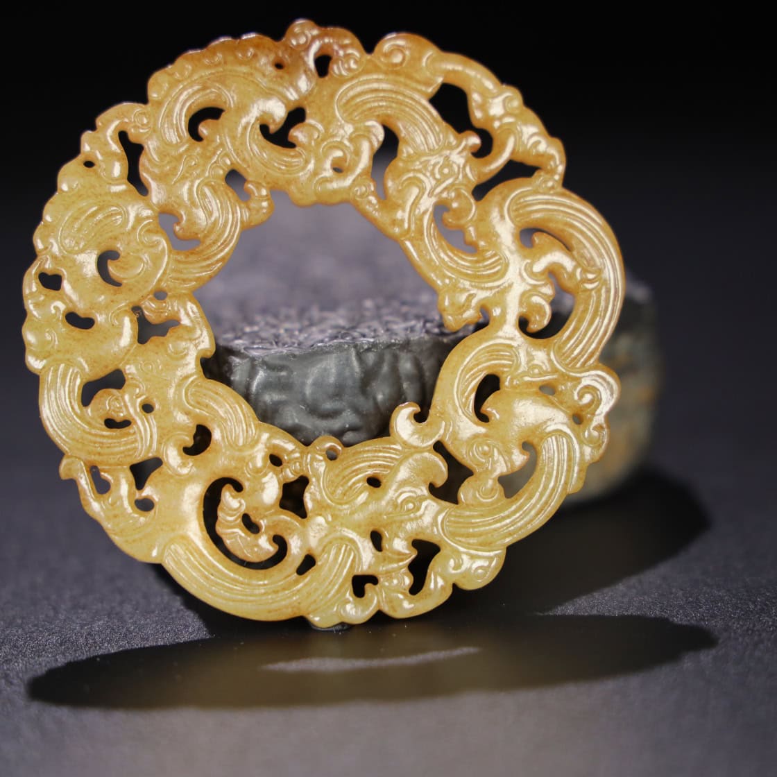 Chinese Natural Jade Carved Pendant