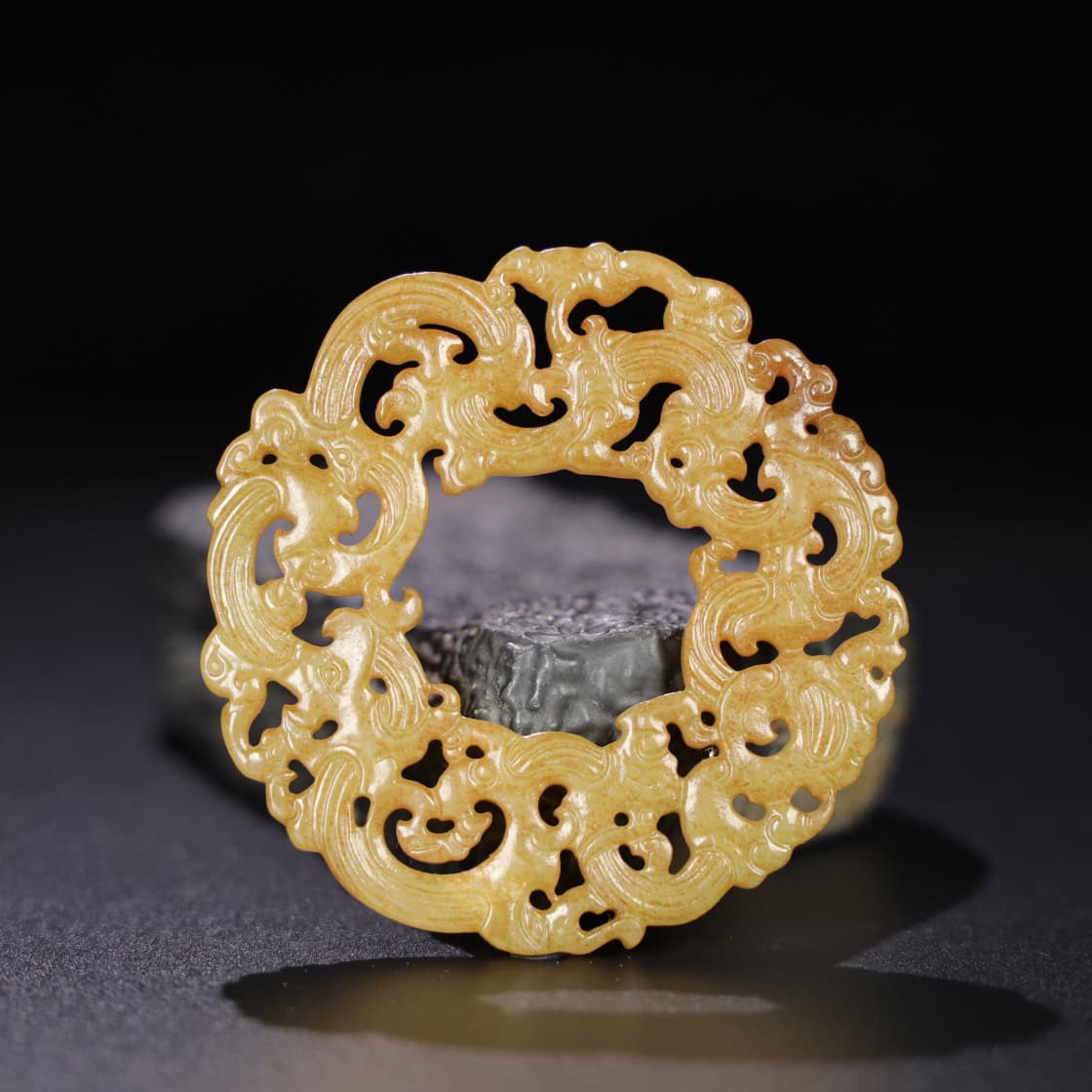 Chinese Natural Jade Carved Pendant