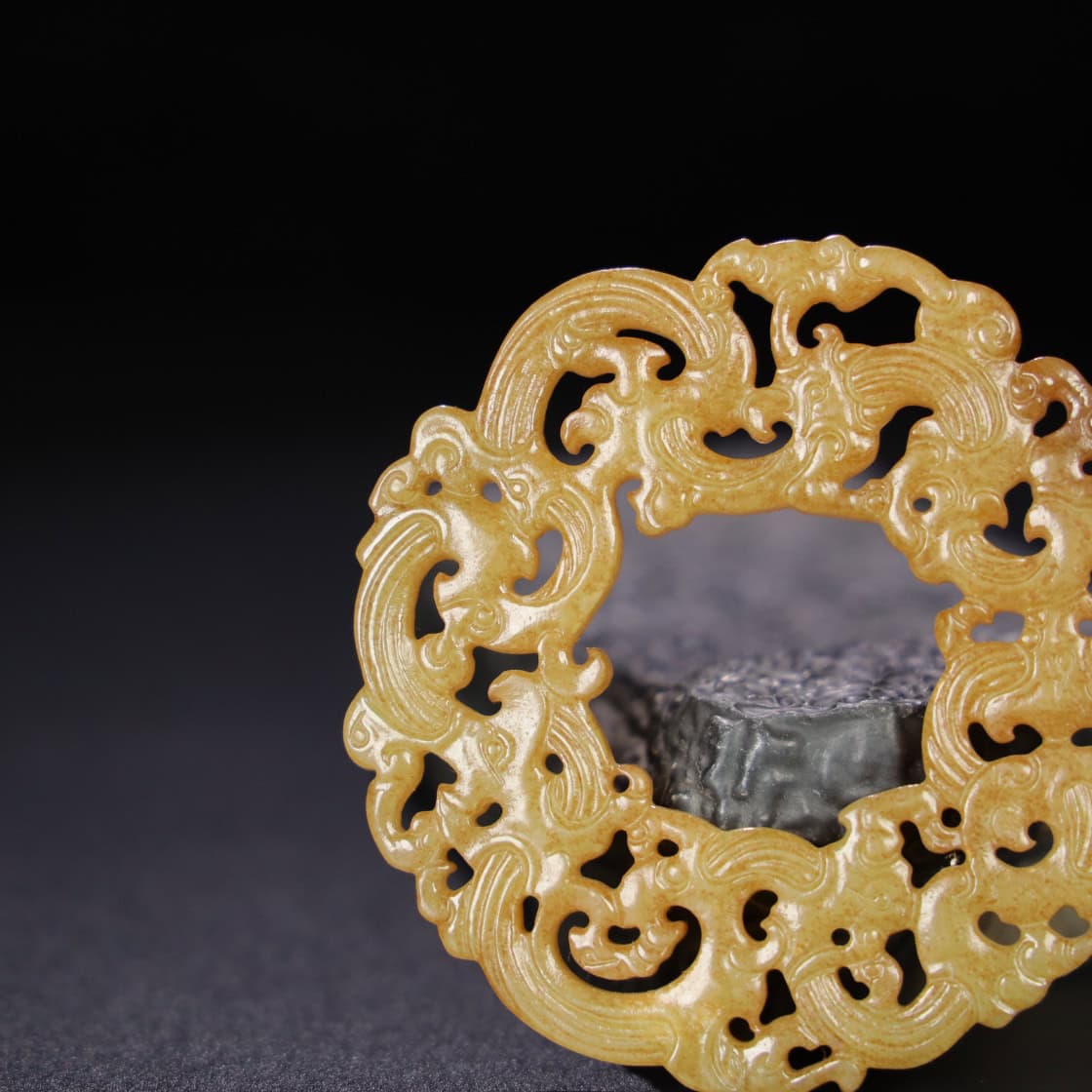 Chinese Natural Jade Carved Pendant