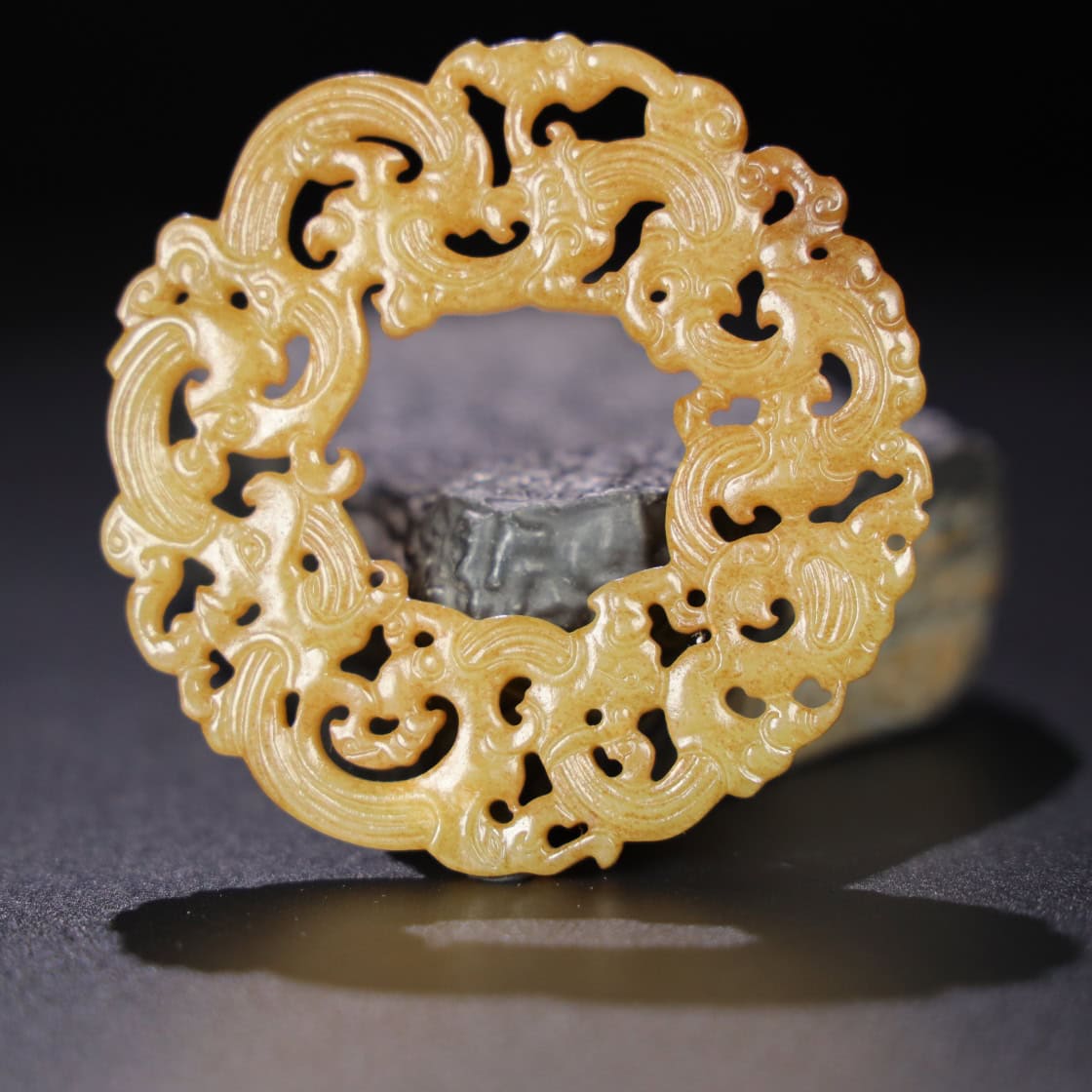 Chinese Natural Jade Carved Pendant