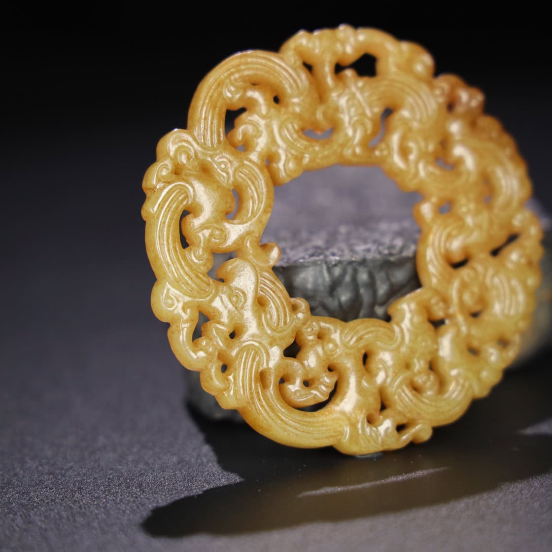 Chinese Natural Jade Carved Pendant