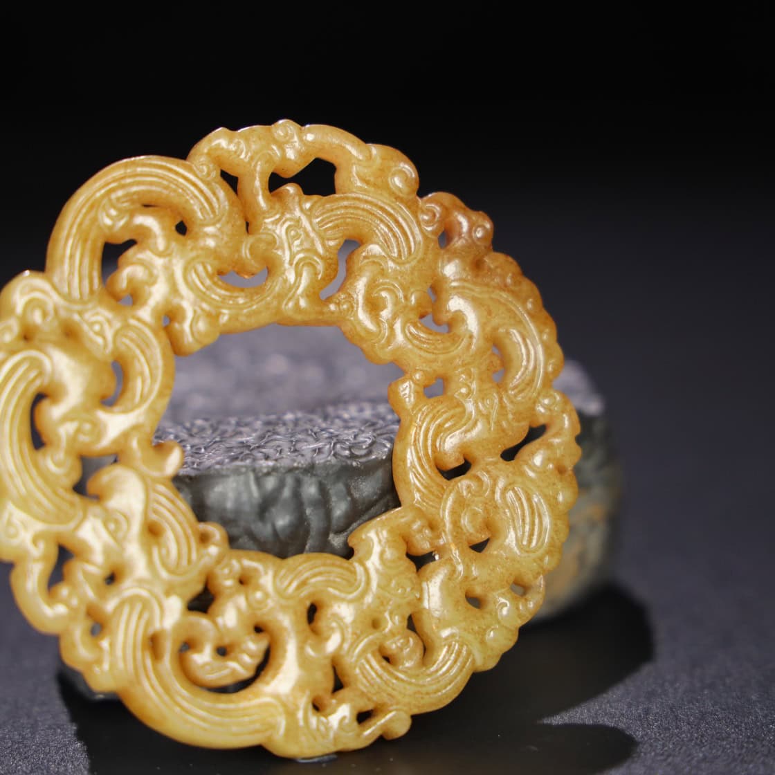 Chinese Natural Jade Carved Pendant