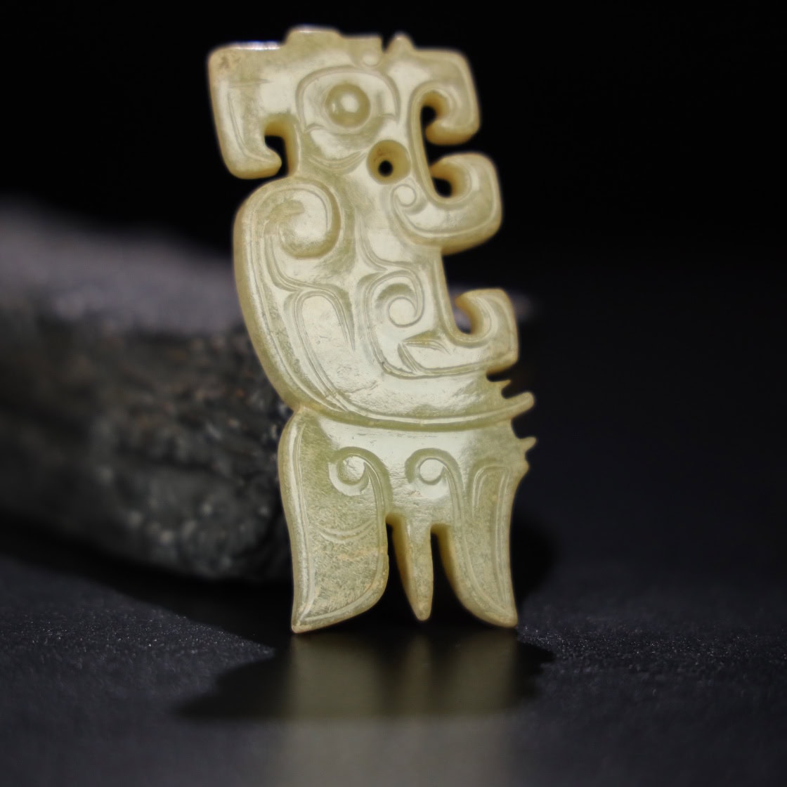 Chinese Natural Jade Carved Pendant