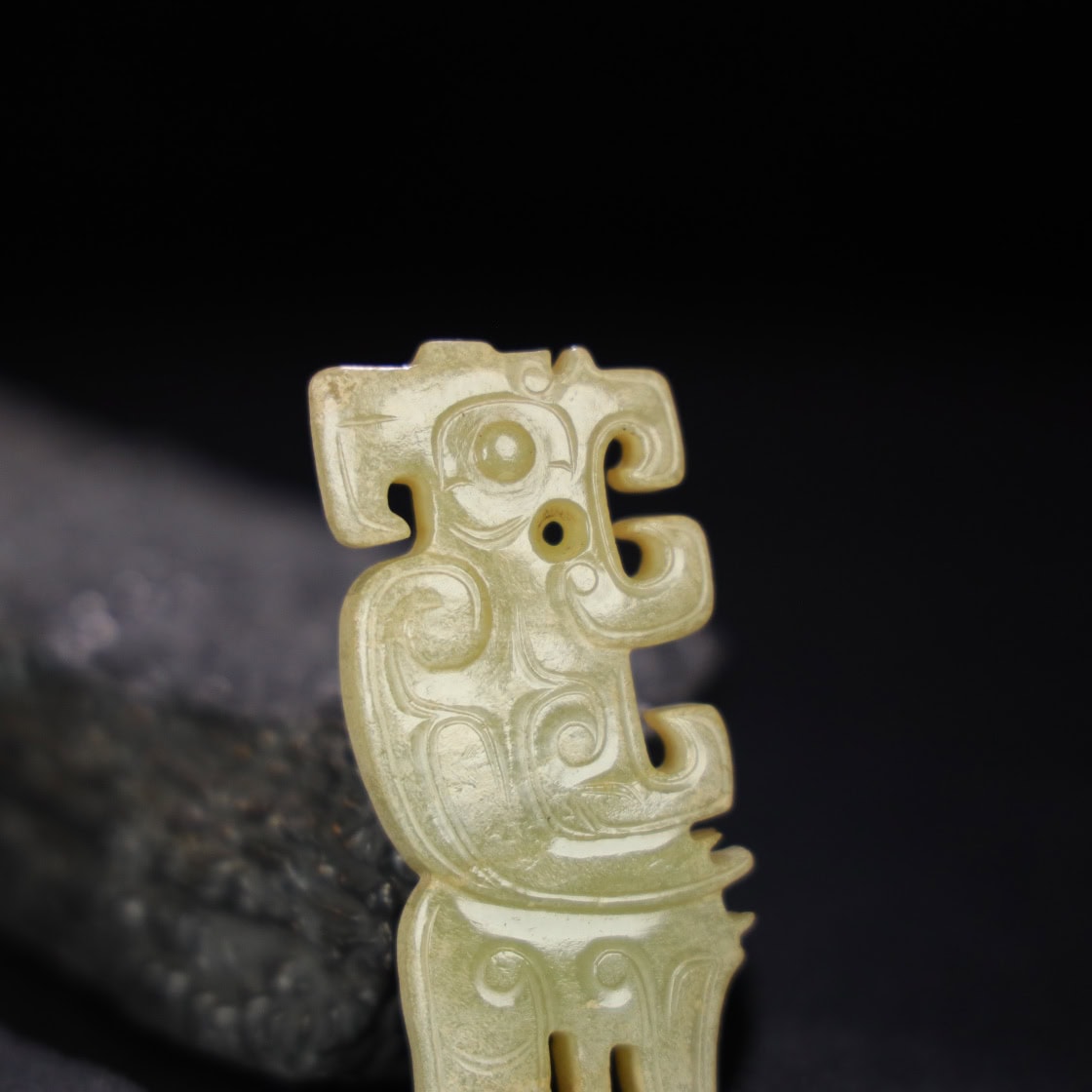 Chinese Natural Jade Carved Pendant