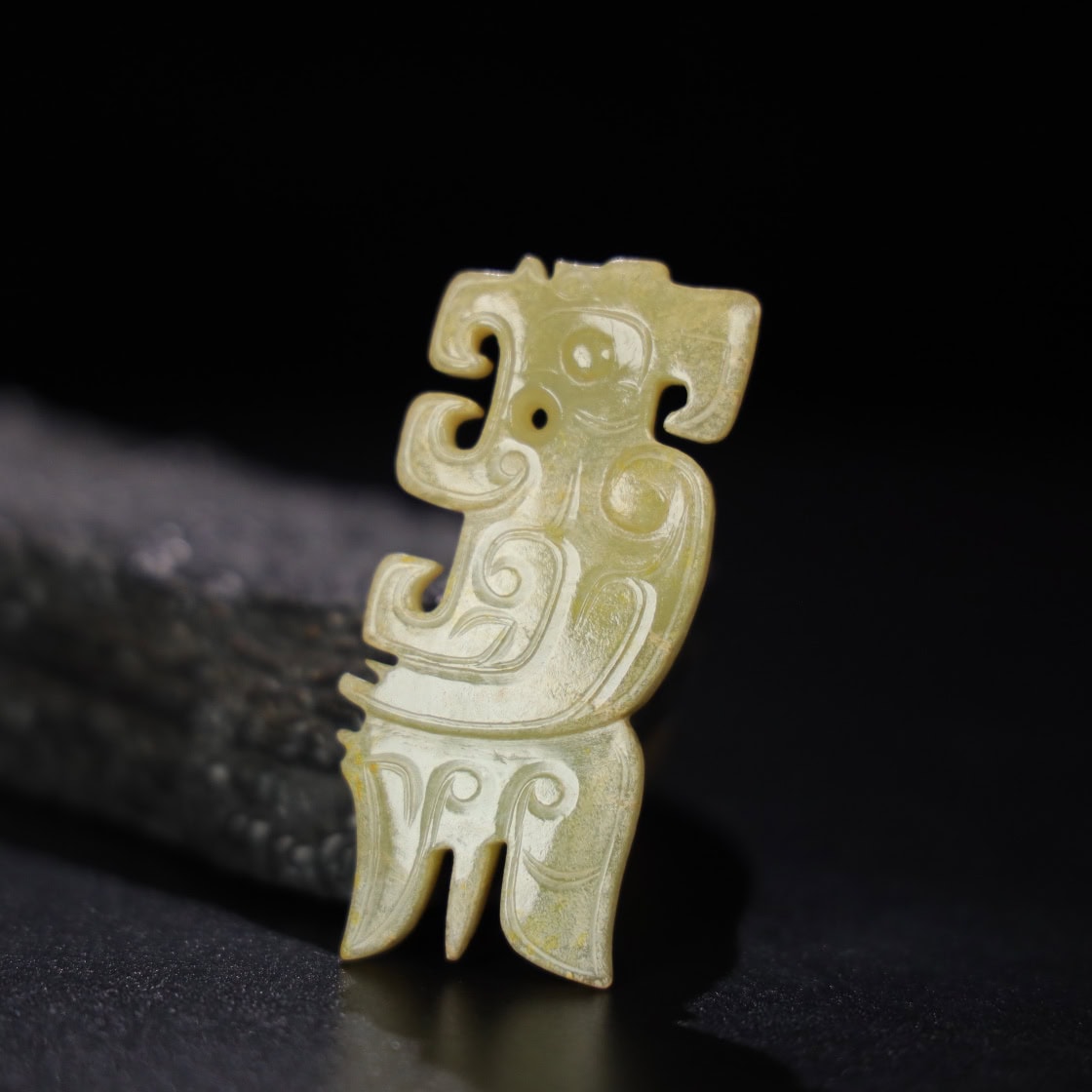 Chinese Natural Jade Carved Pendant