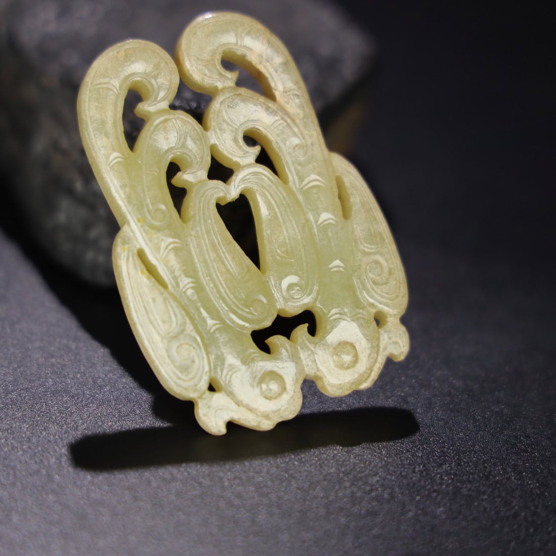Chinese Natural Jade Carved Pendant