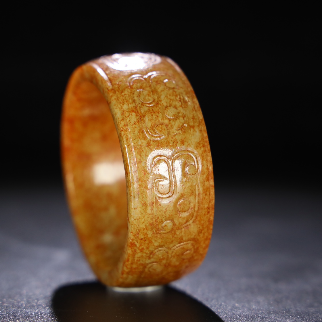 Chinese Natural Jade Carved bracelet