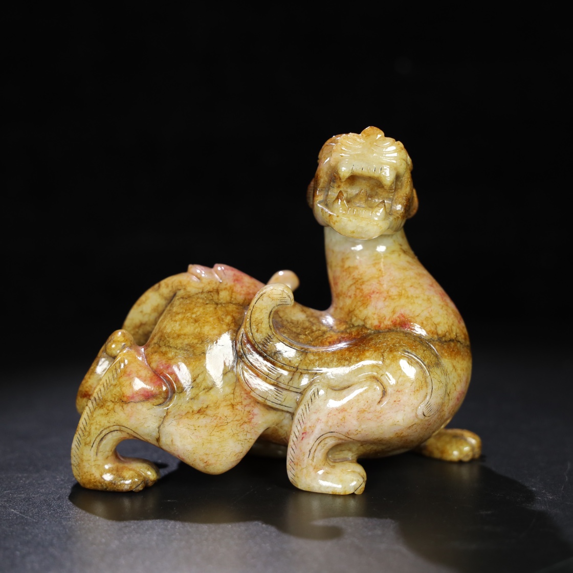 Chinese Natural Jade Carved beasts