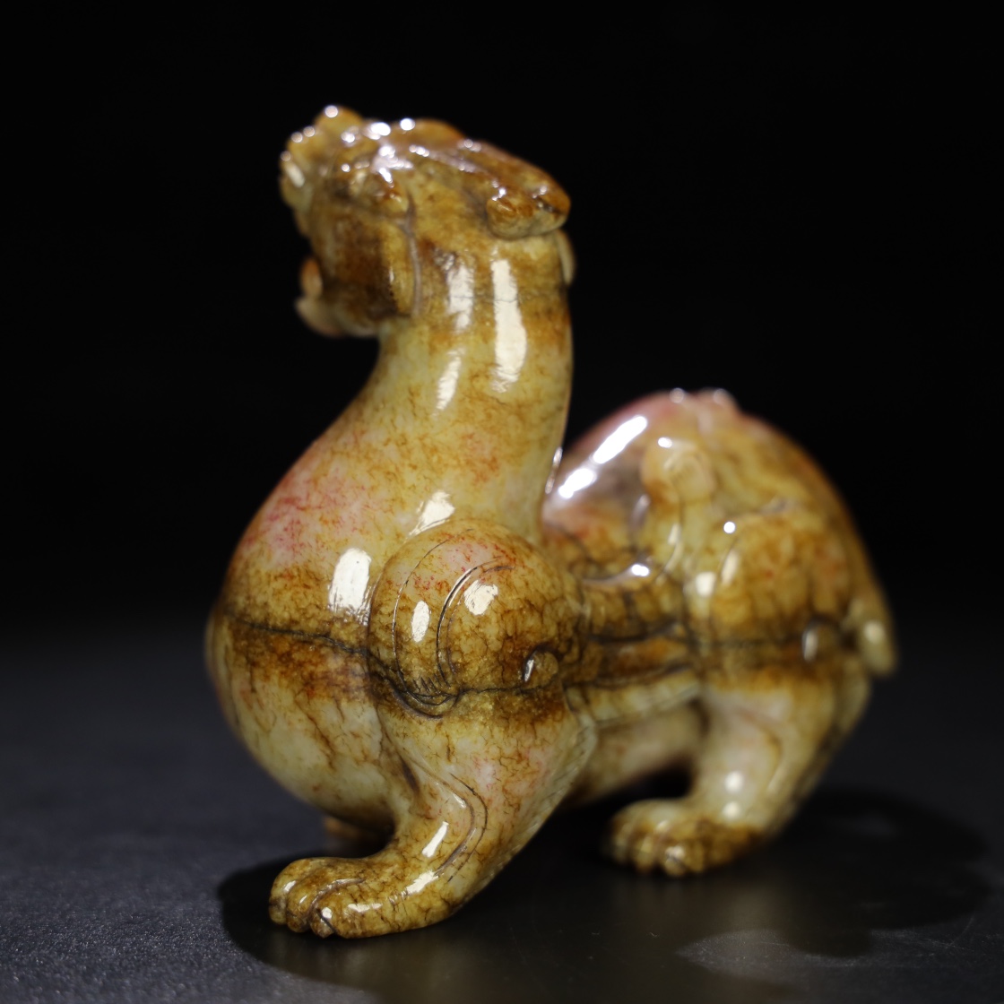 Chinese Natural Jade Carved beasts