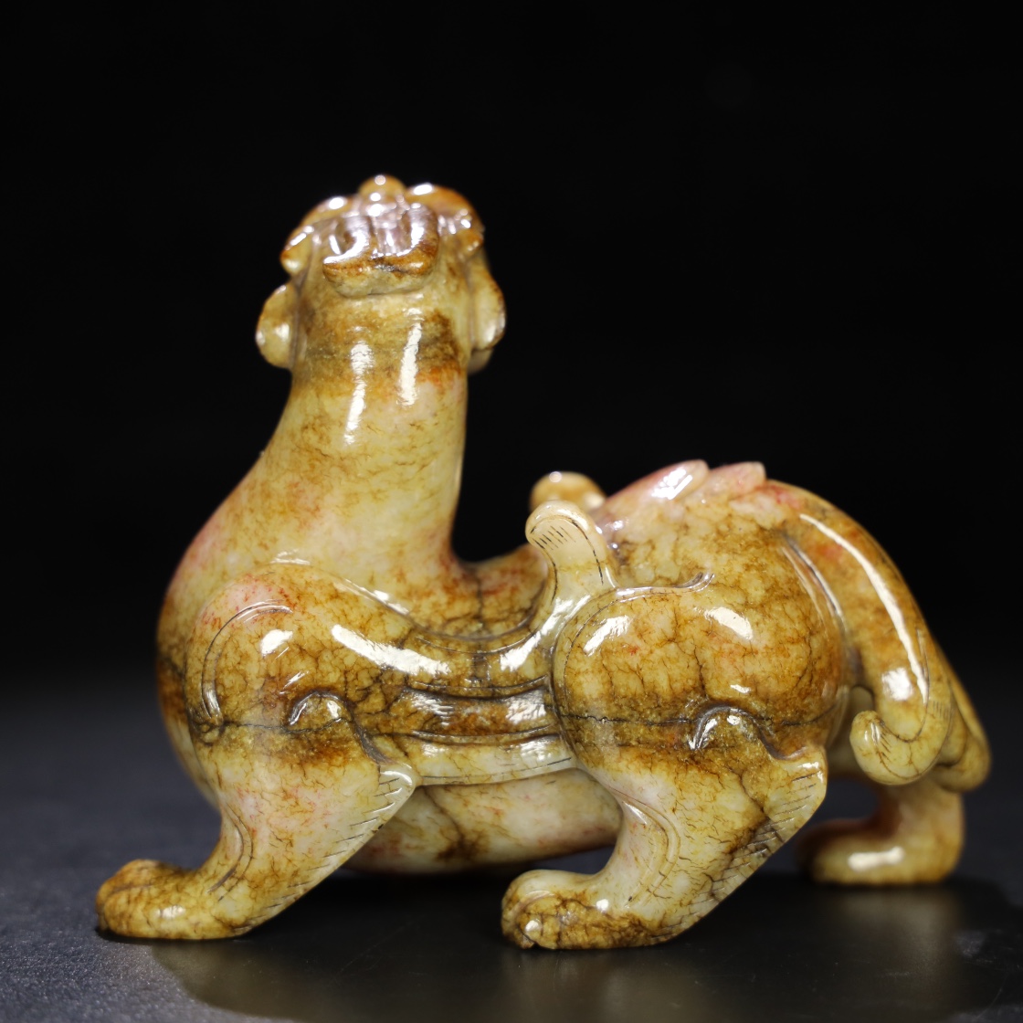 Chinese Natural Jade Carved beasts