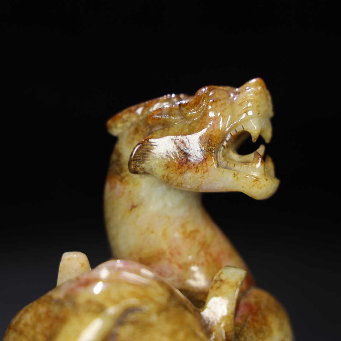 Chinese Natural Jade Carved beasts