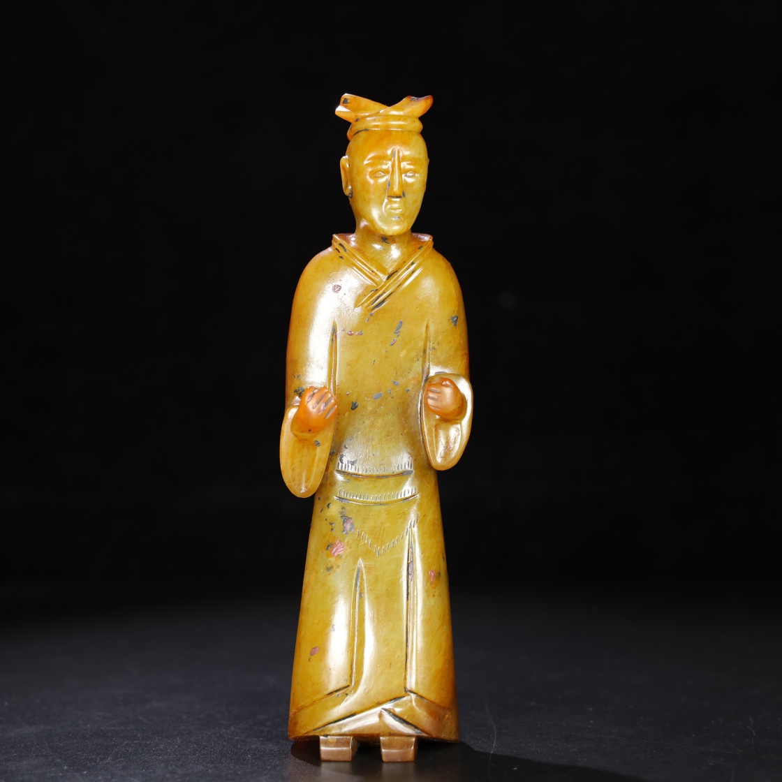 Chinese Natural Jade Carved statue