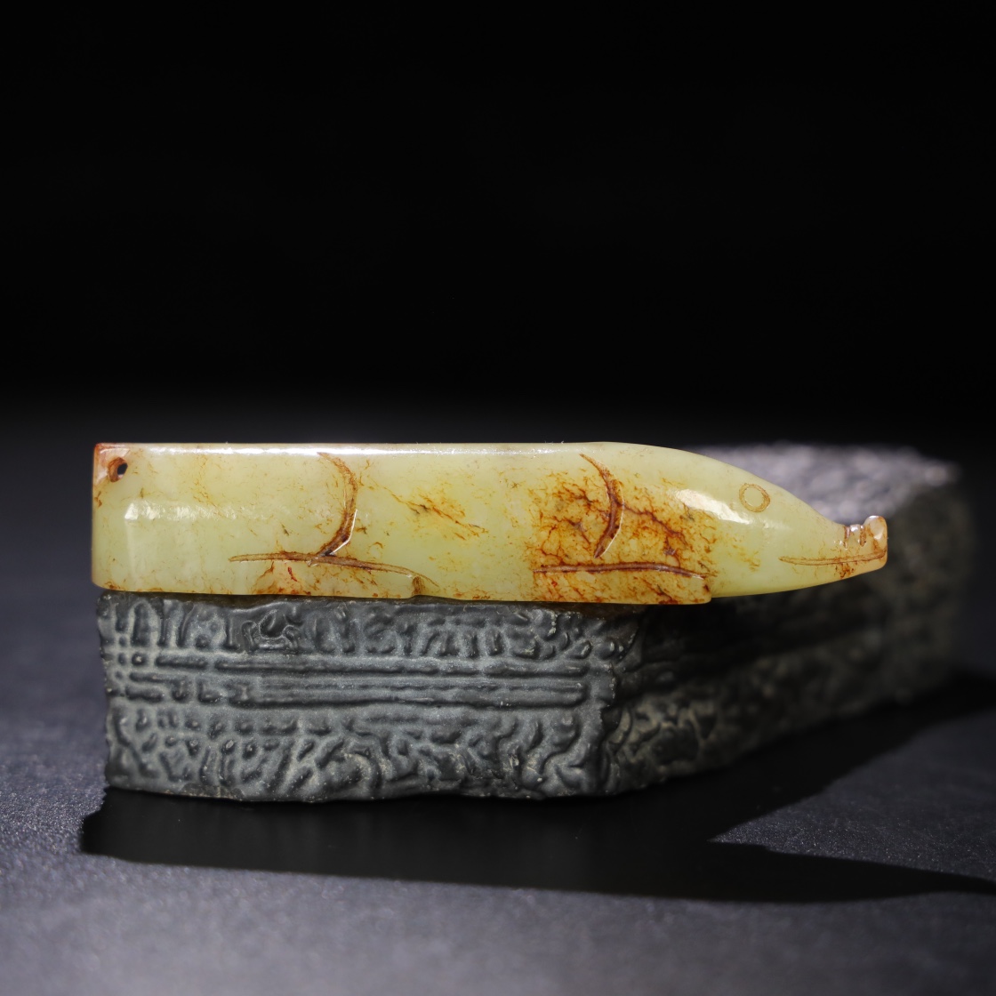 Chinese Natural Jade Carved Pig ornaments