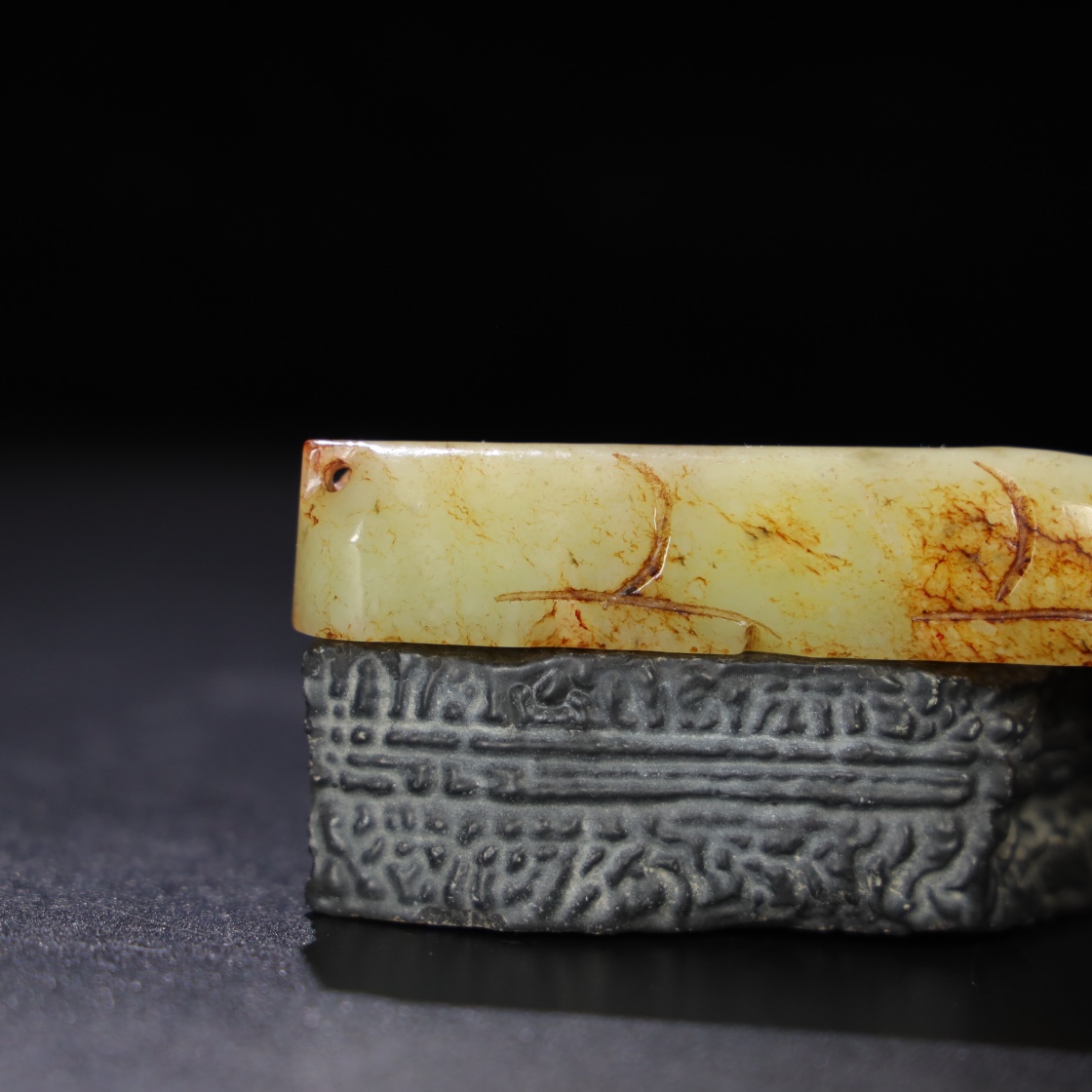 Chinese Natural Jade Carved Pig ornaments