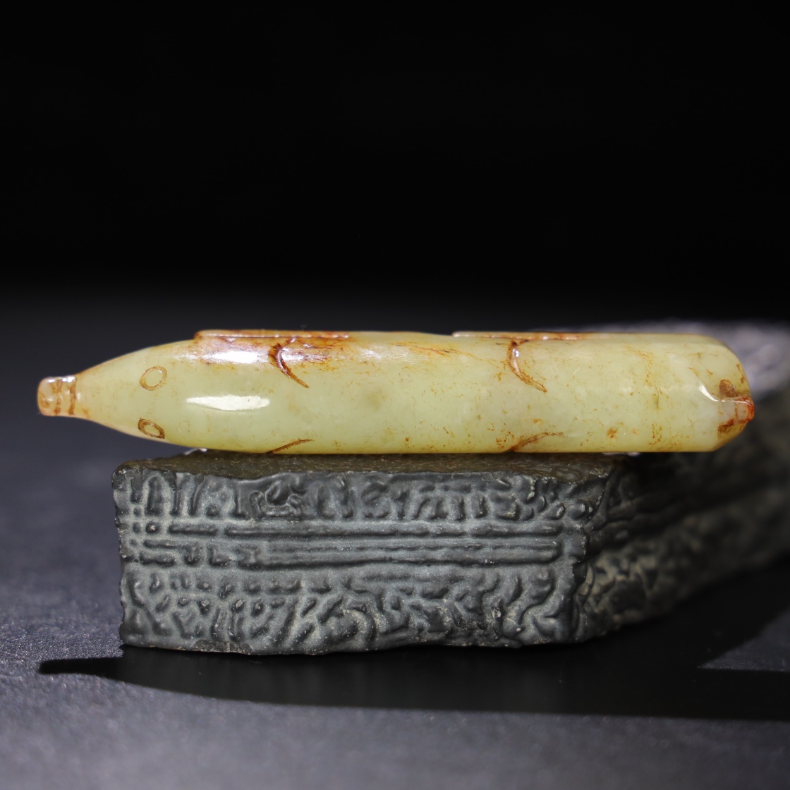 Chinese Natural Jade Carved Pig ornaments