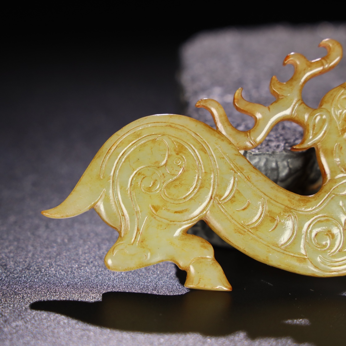 Chinese Natural Jade Carved Pendant