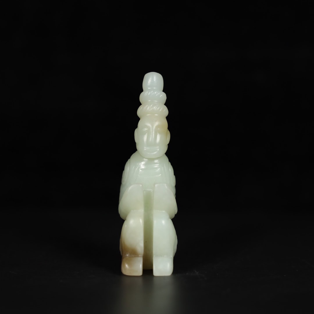 Chinese Natural Jade Carved handle