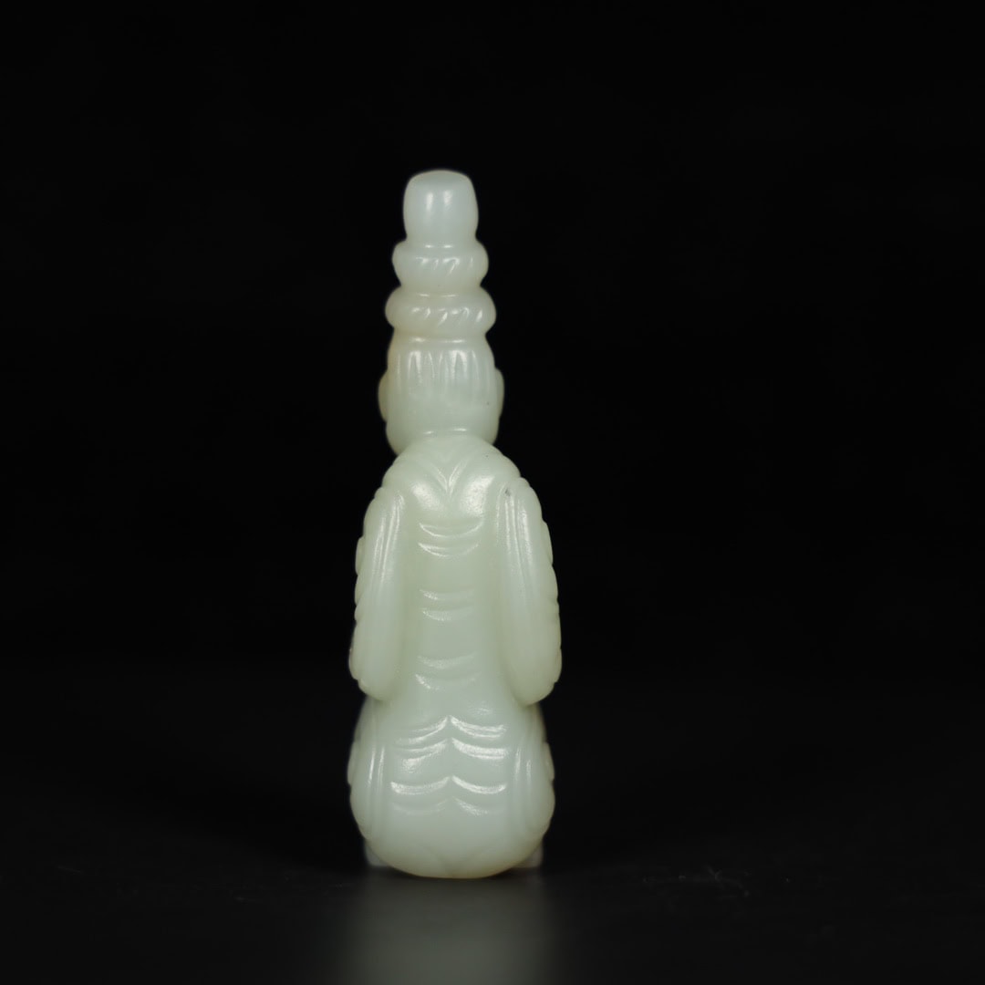 Chinese Natural Jade Carved handle