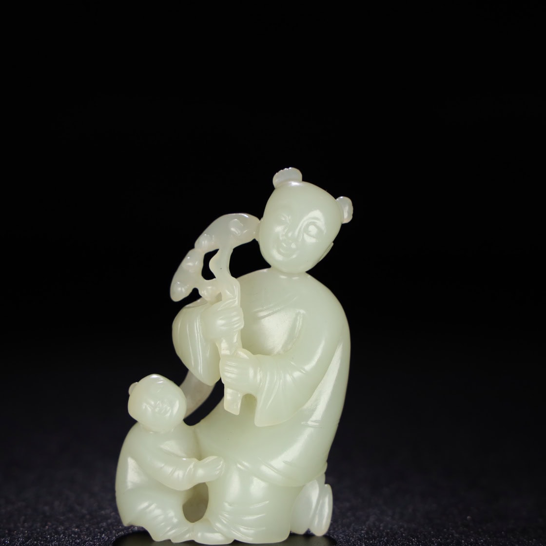 Chinese Natural Jade Carved handle