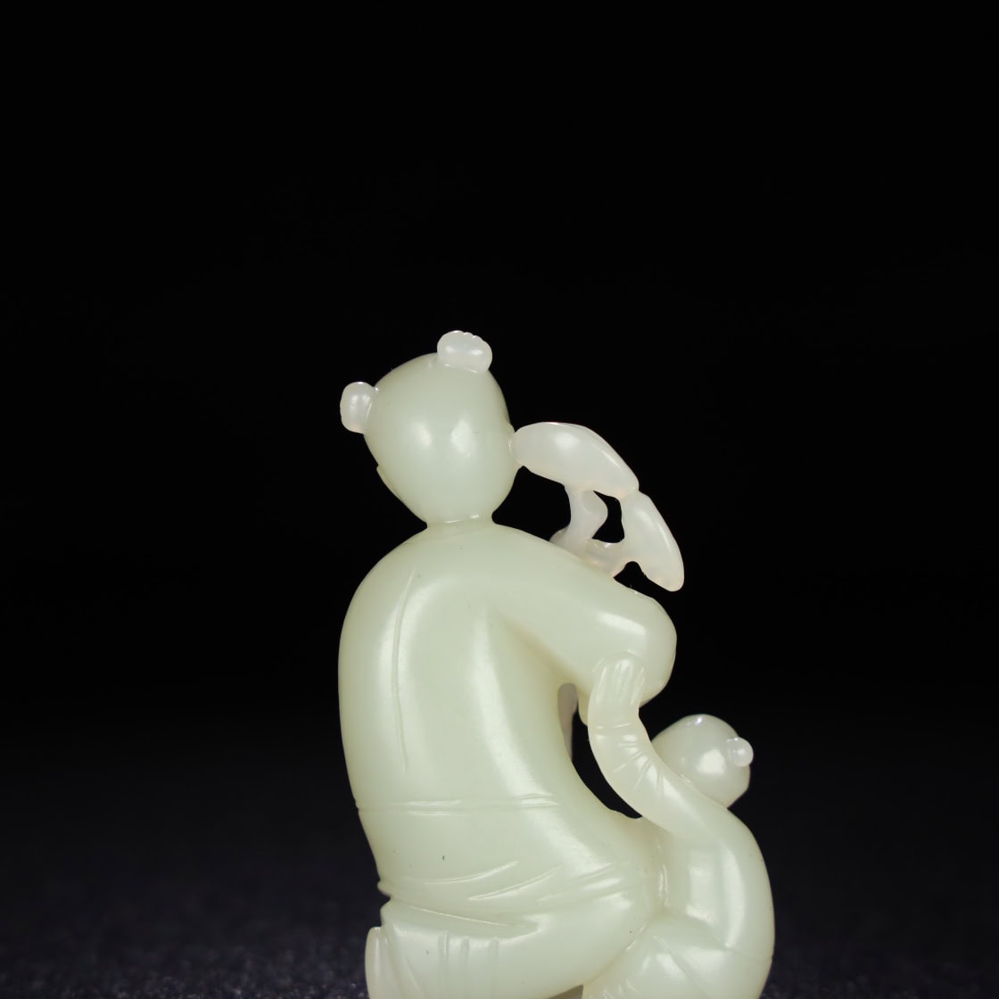 Chinese Natural Jade Carved handle