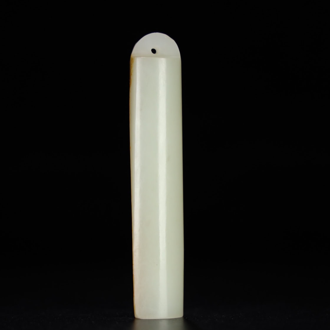 Chinese Natural Jade Carved collar tube
