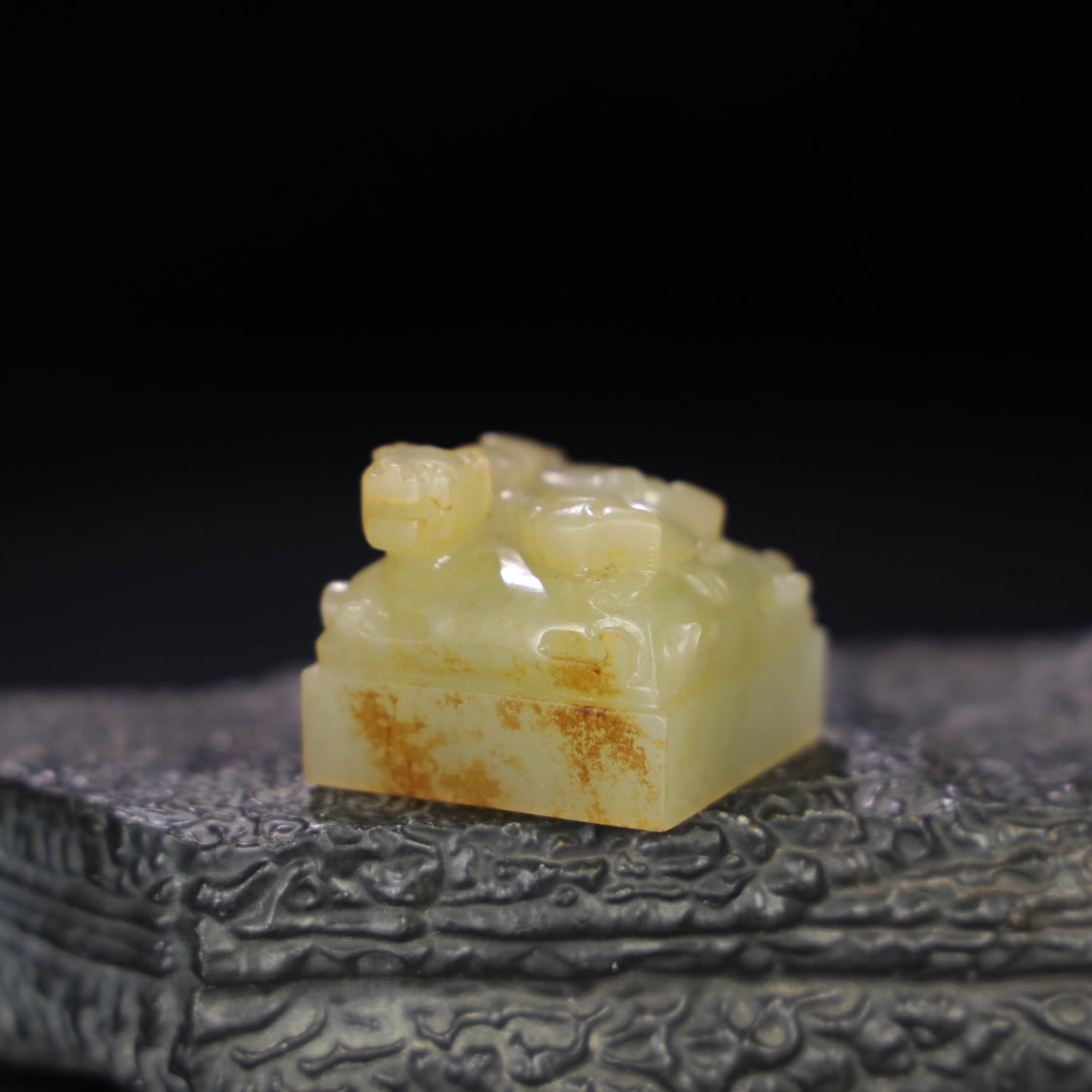 Chinese Natural Jade Carved Seals