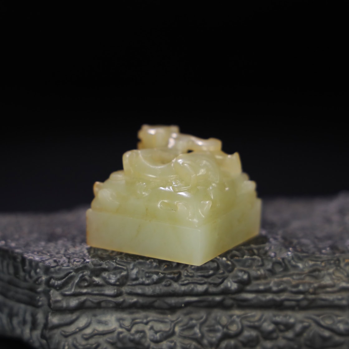 Chinese Natural Jade Carved Seals