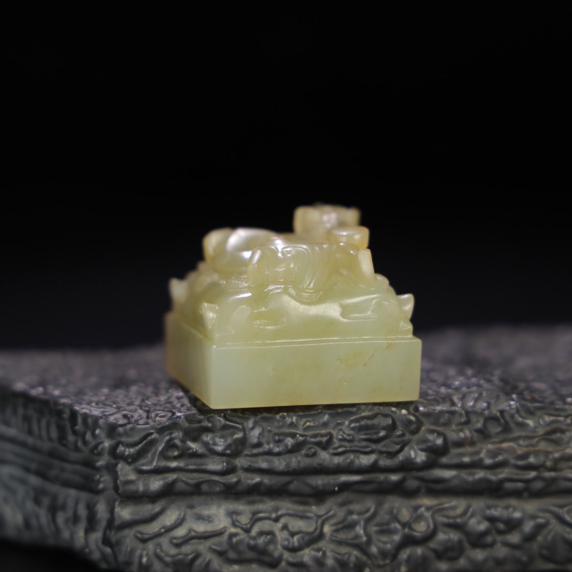 Chinese Natural Jade Carved Seals