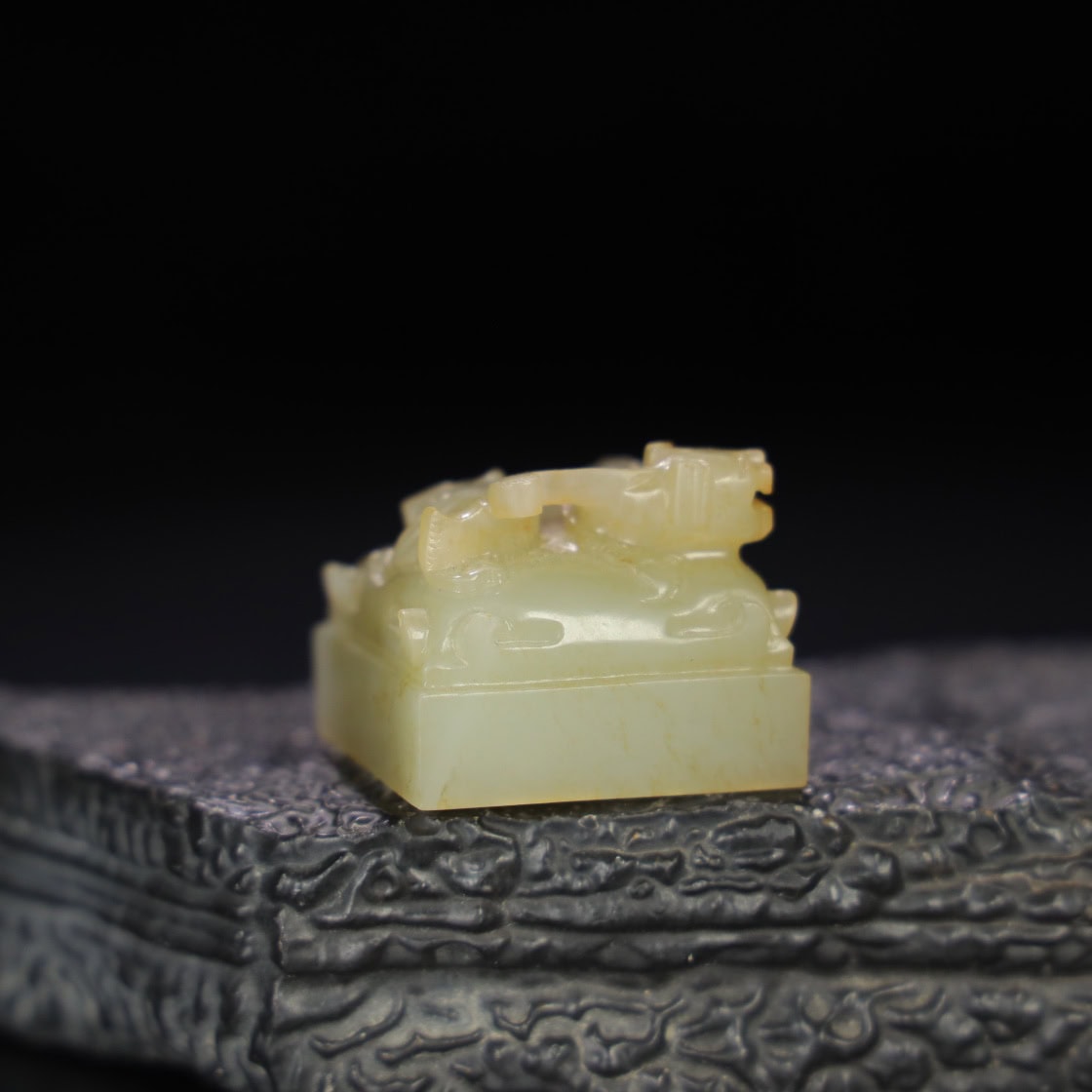 Chinese Natural Jade Carved Seals
