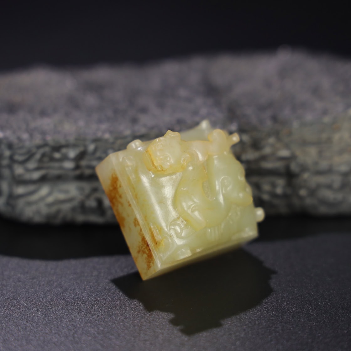 Chinese Natural Jade Carved Seals