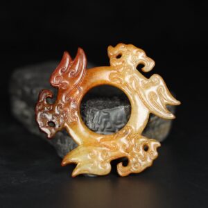 Chinese Natural Jade Carved Pendant
