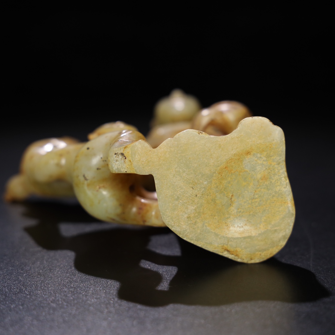 Chinese Natural Jade Carved Statue