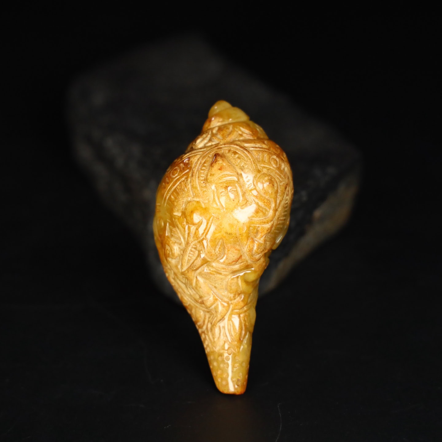 Chinese Natural Jade Carved snails