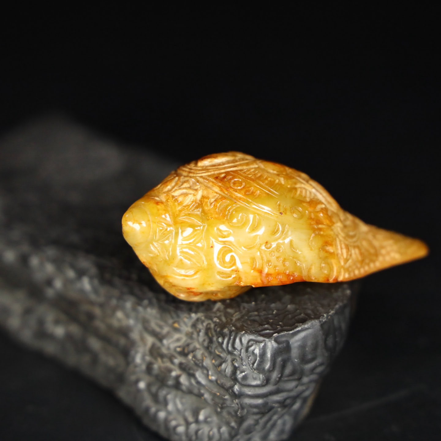 Chinese Natural Jade Carved snails