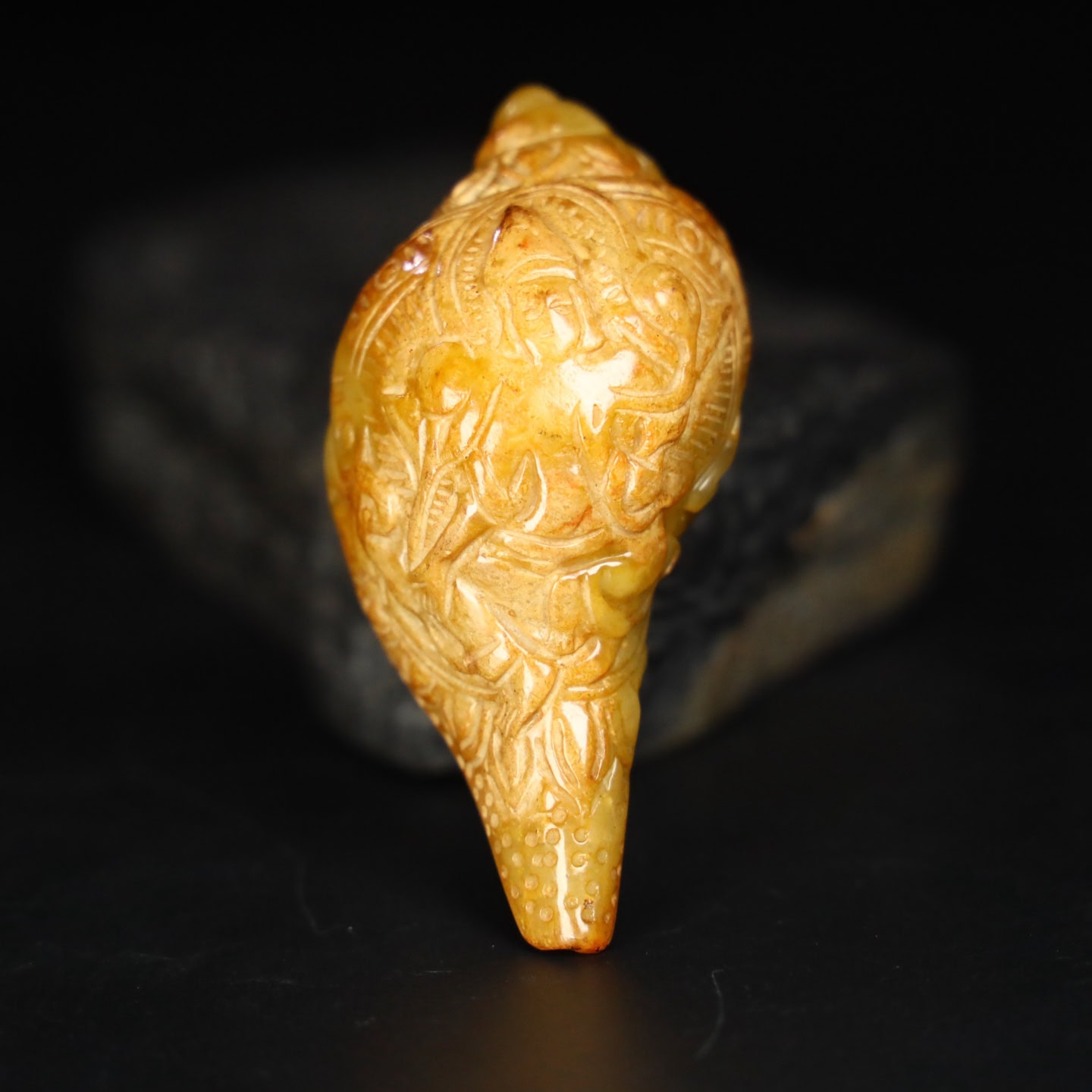 Chinese Natural Jade Carved snails