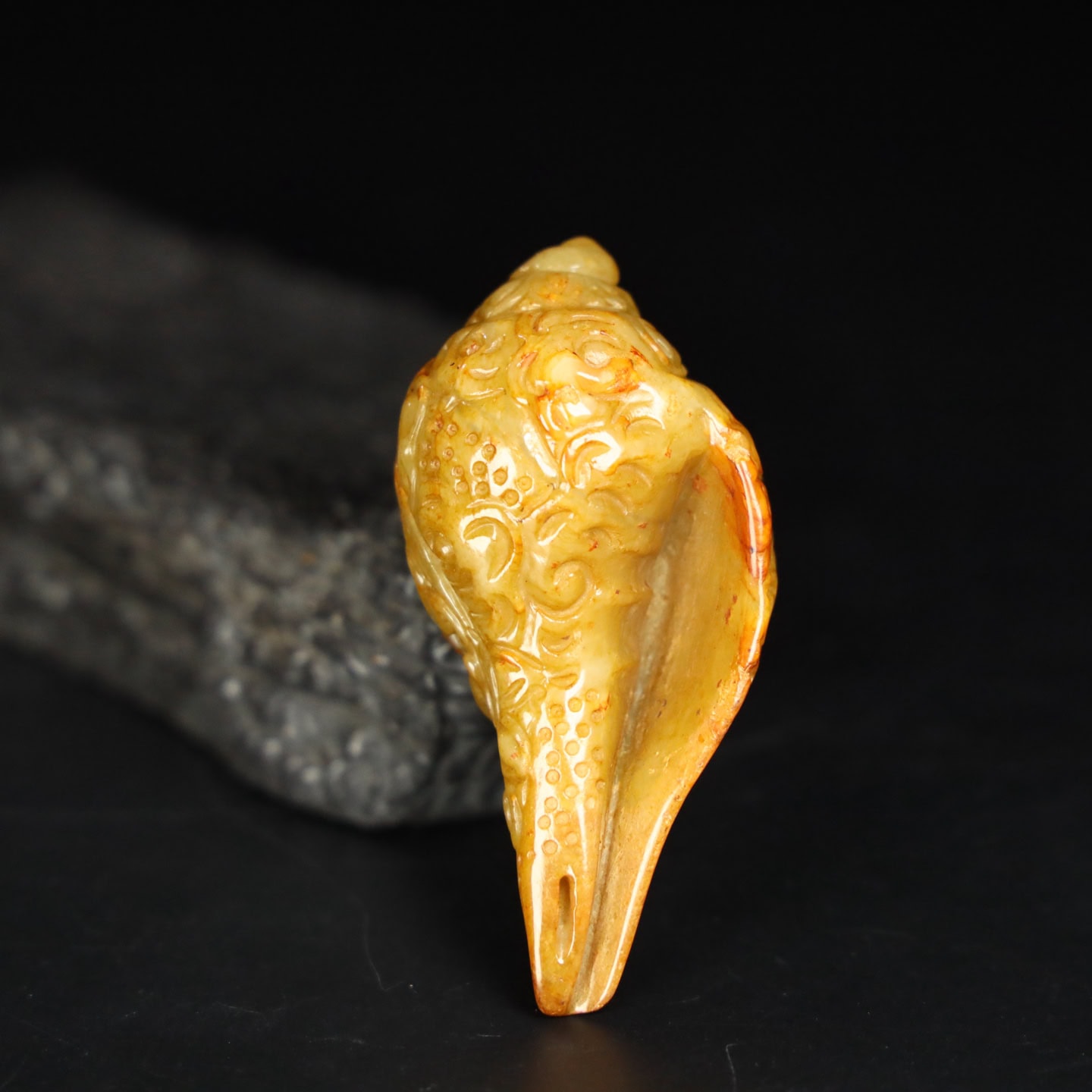 Chinese Natural Jade Carved snails