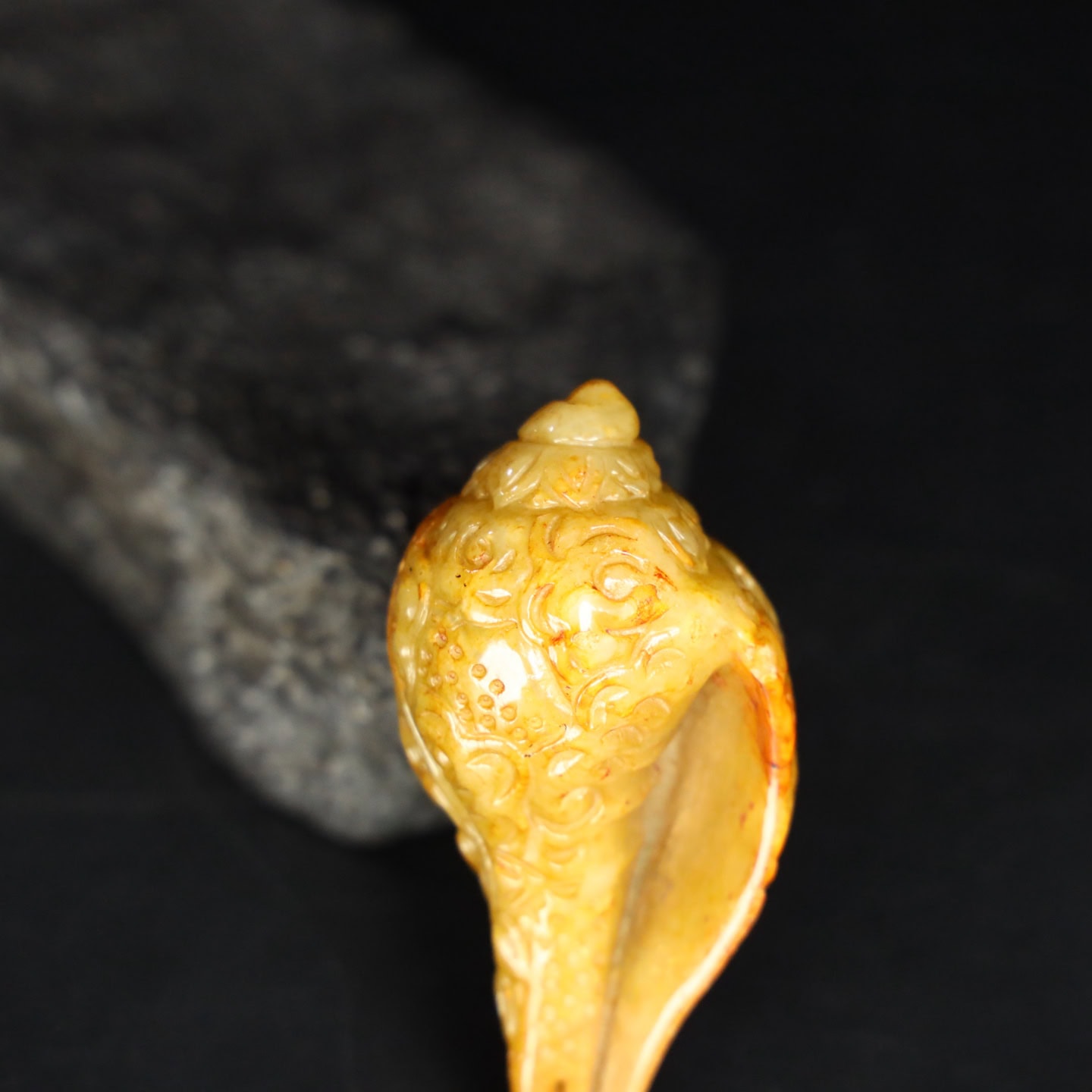 Chinese Natural Jade Carved snails