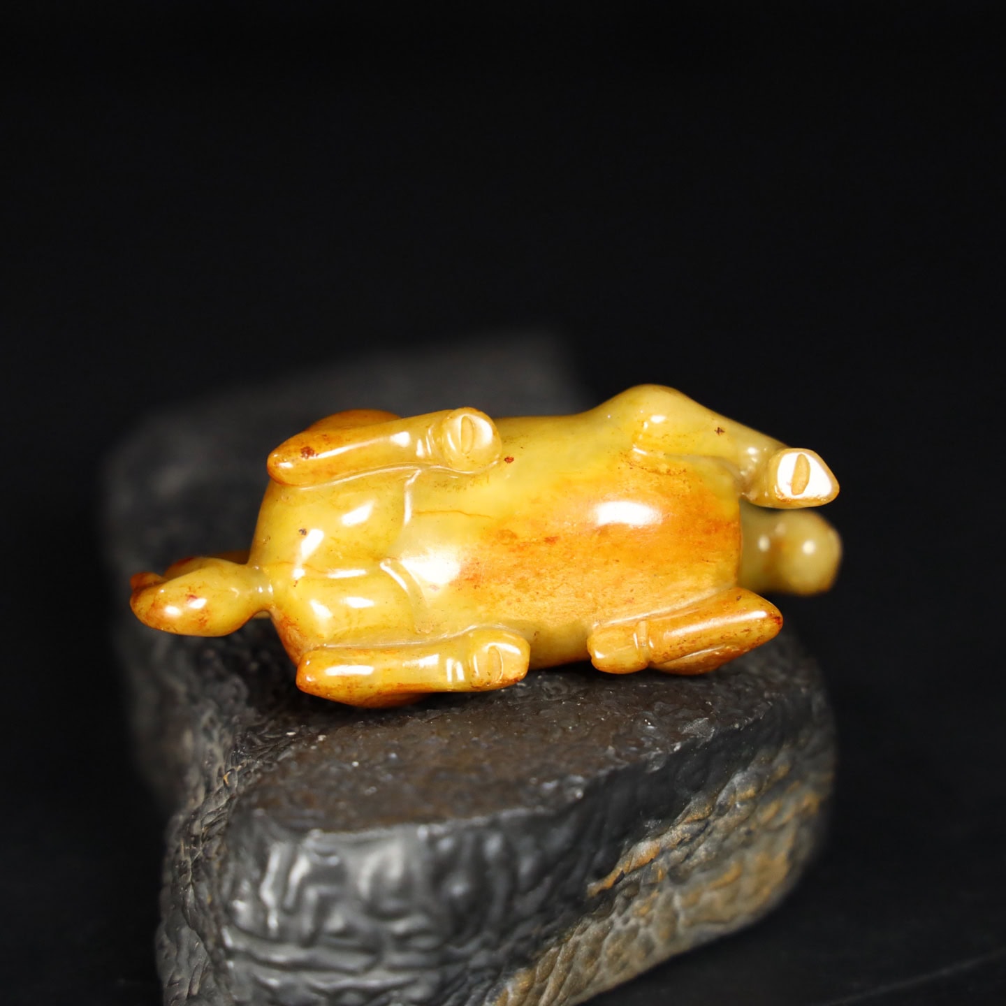 Chinese Natural Jade Carved Horse statue
