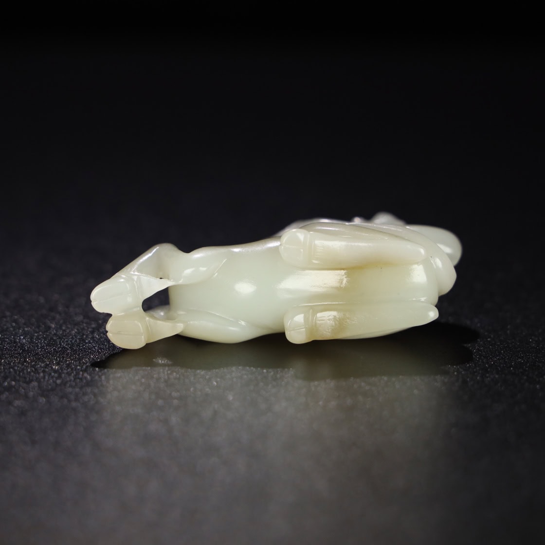 Chinese Natural Jade Carved horse Sealing hand pieces